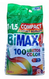 Стиральный порошок Bimax Compact Color Automat 100 цветов