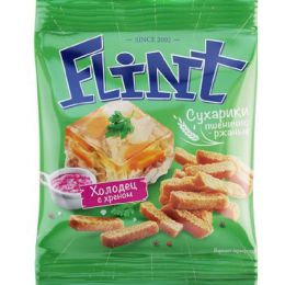 Сухарики Flint пшенично- ржаные Холодец с хреном