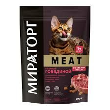 Сухой корм для кошек с сочной говядиной Meat Мираторг