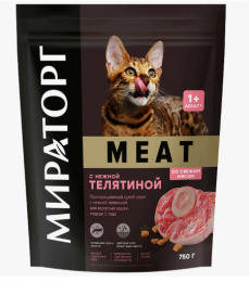 Сухой корм для кошек с телятиной Meat Мираторг