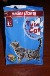 Сухой корм для кошек Tom Cat Вкусный обед "Мясное ассорти"
