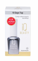 Суперстойкая защита маникюра IQ Beauty 10 Days Top Экстракт женьшеня