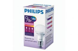 Светодиодная лампа Philips E27 3000K (тёплый) 9 Вт