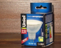 Светодиодная лампа Uniel 2,5 Вт Теплый белый 2700К