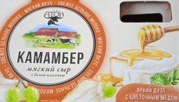 Сыр АТОН Мягкий с белой плесенью Камамбер с медом