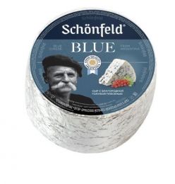 Сыр мягкий Schonfeld Blue с благородной голубой плесенью 54% м.д.ж.