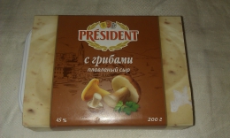 Сыр плавленый «President» с грибами