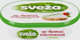 Сыр творожный классический "Савушкин" SVEZA с зеленью 60%