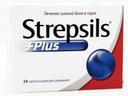 Таблетки от боли в горле Стрепсилс Плюс