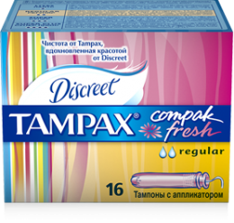 Тампоны Tampax Compak Fresh regular