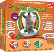 Тренировочная система для приучения кошки к унитазу Litter Kwitter