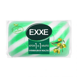 Туалетное крем-мыло Exxe 1+1 оливковое масло