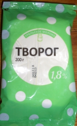 Творог "Уральское молоко", 1,8%