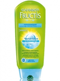 Укрепляющий бальзам-ополаскиватель для волос Fructis "Чистый Блеск против жесткой воды" 