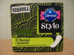 Ультратонкие ежедневные прокладки Libresse Style 32 Normal с ароматом