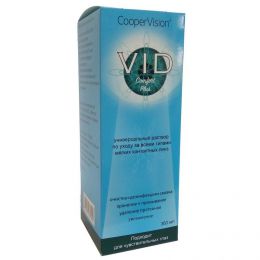 Универсальный раствор по уходу за всеми типами мягких контактных линз VID Comfort Plus CooperVision