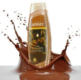 Увлажняющий крем-гель для душа Avon Senses «Сладкая мечта» с ароматом кокоса и темного шоколада