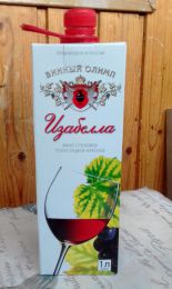 Вино столовое полусладкое красное "Изабелла" Винный Олимп
