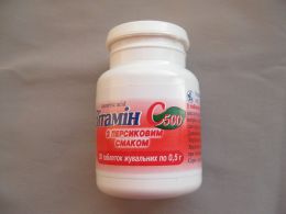 Витамин С 500 с персиковым вкусом