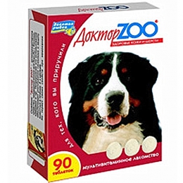 Витамины для собак "Доктор ZOO Здоровье и красота"