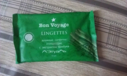 Влажные очищающие салфетки Л'Этуаль Bon Voyage lingettes с экстрактом бамбука