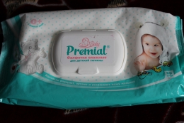 Влажные салфетки Baby Premial для детской гигиены с алоэ вера