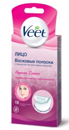 Восковые полоски Veet Suprem'Essence для удаления волос с лица