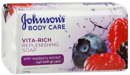 Восстанавливающее мыло Johnson's body care Vita Rich" с экстрактом малины с ароматом лесных ягод