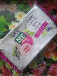 Зефир с желейной начинкой Смузи Neo-botanica IMMUNO черника - чёрная смородина