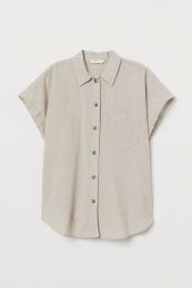 Женская рубашка из смесового льна H&M Арт. 0816805001