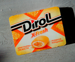Жевательная резинка Dirol X-fresh Ледяной мандарин