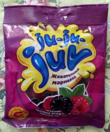 Жевательный мармелад B&B "Ju-Ju-Juv" со вкусом лесных ягод - ежевика, малина