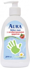 Жидкое мыло Aura с антибактериальным эффектом "Деликатное" с ромашкой