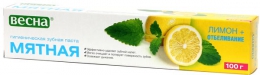 Зубная паста Весна "Мятная" лимон+отбеливание