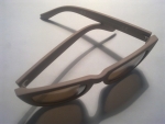 Женские очки "H&M" бежевые с зеркальными стеклами