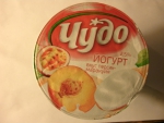 Йогурт молочный "Чудо" Персик и маракуйя