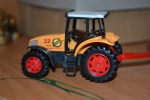 Трактор металлический со спец.техникой на прицепе "Green Farm" (арт. РТ-413)