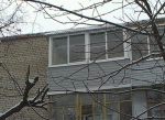 отделанный балкон