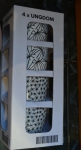 Кружка, различные орнаменты, белый/черный Унгдом IKEA