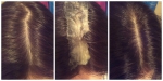 волосы до, во время и после окрашивания