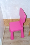 Детский стул Маммут Икеа, темно-розовый