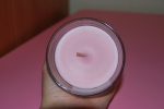 Ароматическая свеча в стакане Тиндра Икеа, розовый
