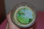 Ароматическая свеча в стакане Тиндра Икеа, зеленый