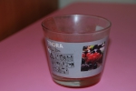 Ароматическая свеча в стакане Тиндра Икеа, красный