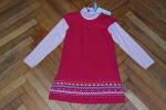 Комплект трикотажный для девочек: платье, водолазка PlayToday арт. 332100