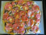 пицца на слоеном тесте