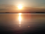 Озеро Челкар, закат