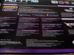 Amd Radeon HD 7770 Gigabyte, обратная сторона коробки