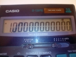 Калькулятор Casio D-120 TE, 12 разрядов