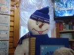 Снеговик с открытками